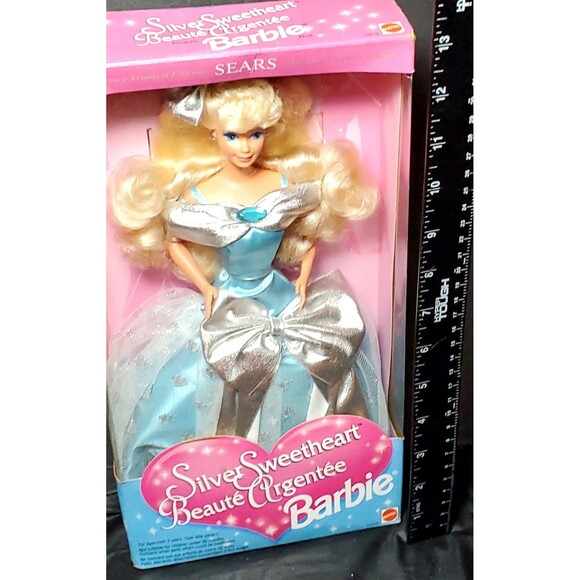 Silver Sweetheart Barbie 1994 Sears Exclusive Limited #12410 Damaged Box Collect - Picture 8 of 13